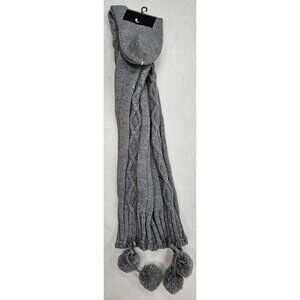 Women Long Socks Crochet Over Knit Winter Knee Leg Warmers Boot Cuff w/ Pompoms